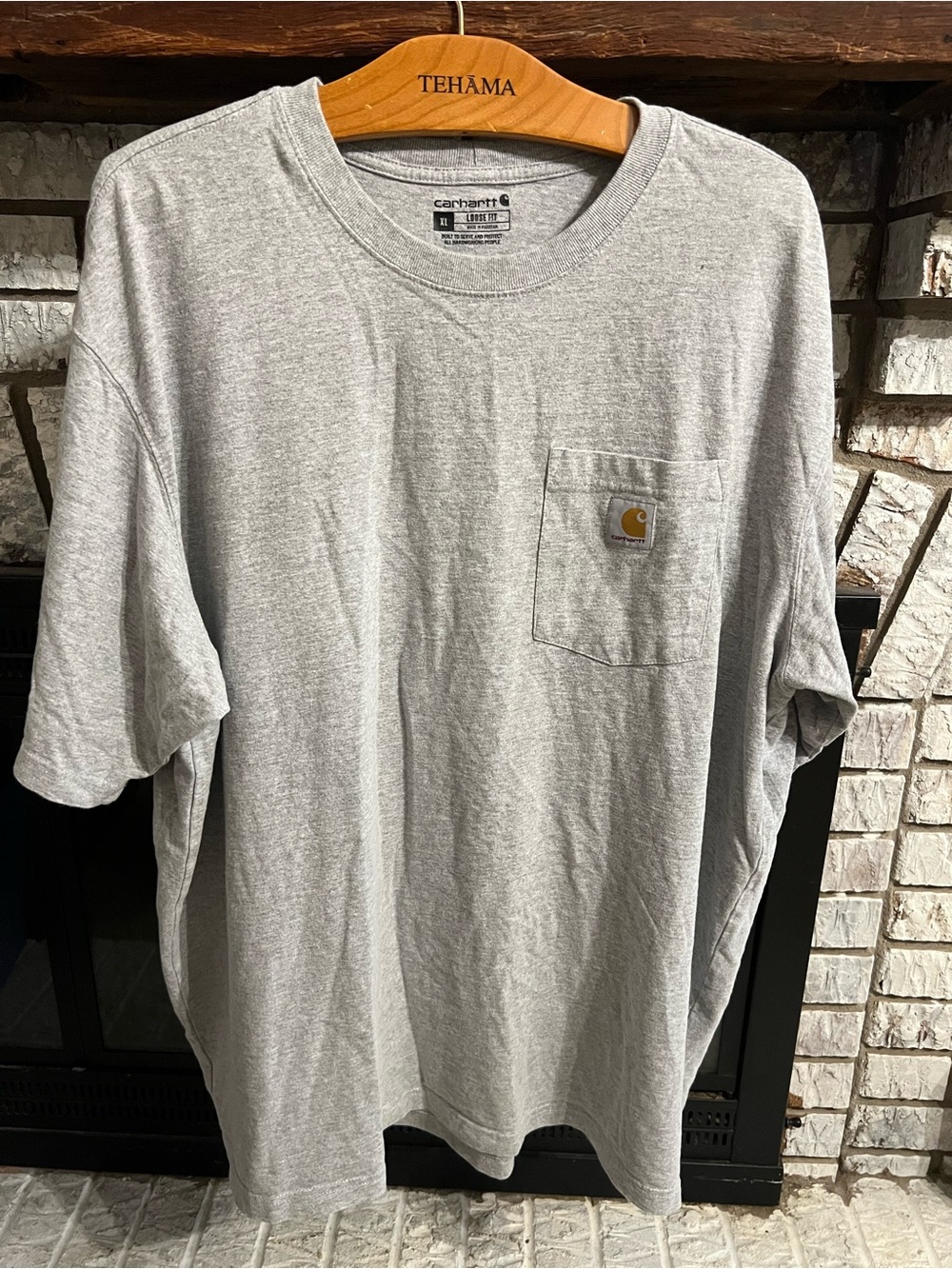 Carhartt Heather Gray Short-Sleeve Pocket Tee